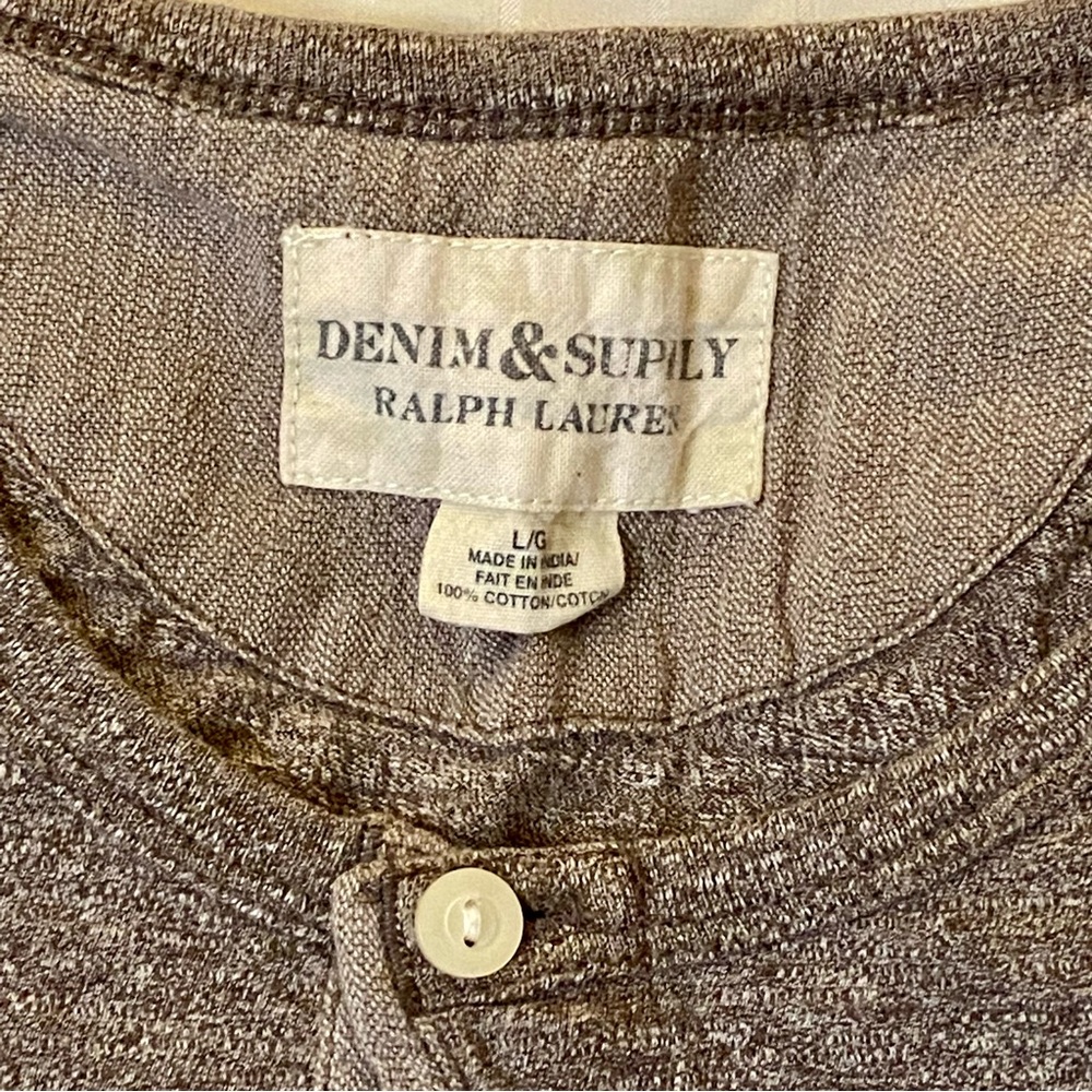 Ralph Lauren Denim & Supply long sleeve with 3 buttons sz L - Picture 6 of 11